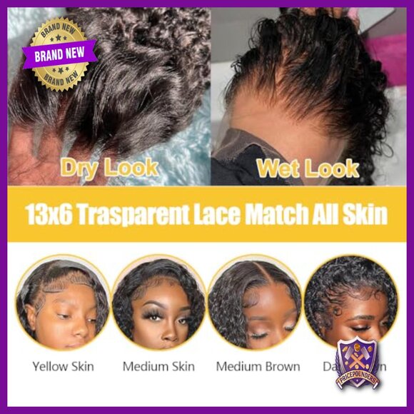 13x6 HD Lace Front Wig Human Hair Deep Wave 28 Inch Pre Plucked main image 4